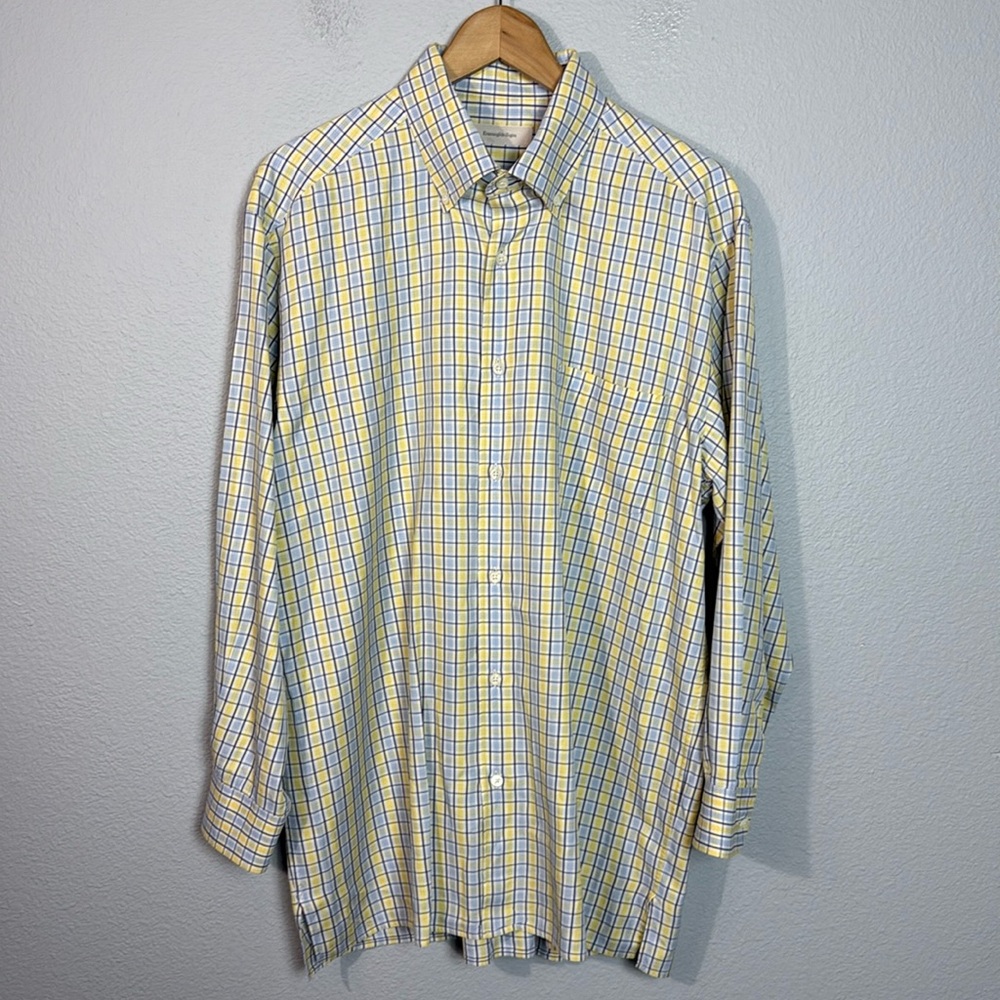 Ermenegildo Zegna Plaid Button Down‎ Shirt